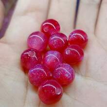 16mm 10pcs Glossy Cat Eye Resin Beads - Galaxy Mermaid Subtle Sparkle Resin Round Beads, Smooth Beads Suitable For DIY Jewelry Making - Unisex Accessories - Multicolor - View 19