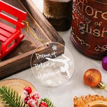Adorno Navideño De Softbol Unittype, Colgante Redondo De Acrílico Transparente, Ideal Para Amantes Del Deporte. Requiere Retirar La Película Protectora. - Thể dục dụng cụ - Xem 4