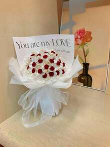 21/33 باقة وردة عيد الحب DIY، وردات اللؤلؤ، عبوة مواد DIY يدوية، وردات يدوية بسيطة للحمل، هدايا إبداعية لعيد الحب، باقات زهور للحمل في الأعراس، هدايا عيد ميلاد، ديكور زهور اصطناعية