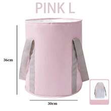 1 件可折叠足浴盆，耐用牛津布材质，便携式折叠足浴盆/洗脸盆，家用和旅行可折叠足浴盆，易于存放 - 彩色 - 查看 5