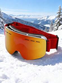 Lunettes de ski pour sports d'hiver, vision large avec sangle réglable, respirantes et confortables, conviennent pour le ski, le patinage sur glace, le ski alpin, accessoires de ski d'hiver