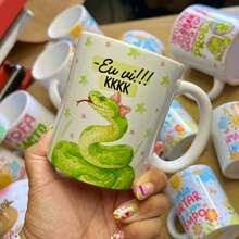 JPS INFO Caneca Divertida Amizade - Amiga....Eu vi - 325ml