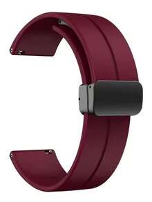 14mm 18mm 20mm 22mm 24mm Silicone Watch Band Compatible With Samsung Galaxy Watch 7 6 5 4 Series, Magnetic Bracelet Strap Compatible With Huawei Watch GT5 5Pro GT4 3Pro 46mm