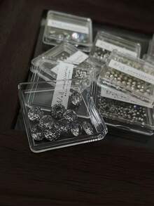 1 Box Rhinestone Cut Cubic Zirconia Round Pointed Bottom Nail Rhinestones, Nail Art Jewelry Decorations Nails Nail Supplies Nail Gems - Multicolor - View 12