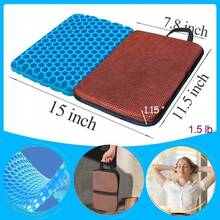 Masteymoh Small Foldable Seat Cushion 09-Inch Thick, 14 X 96 Inches Portable Cooling Gel Seat Cushion For Pressure Relief, Light Seat Cushion For Travel Seat Cushion, Foldable For Easier Storage - ColorC - 查看 2
