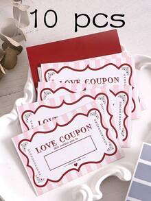 10张/20张刮刮乐爱情券，DIY情人节爱情券，DIY浪漫情侣约会刮刮卡，夜晚卡，送给妻子、丈夫的情侣礼物，结婚纪念日，母亲节