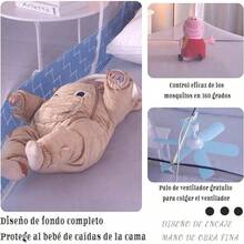 Mosquitera de cama, mosquitera plegable de cama, mosquitera plegable, con puerta inferior, tienda de mosquitera 180x200cm (Azul 2 * 1.8) - azul - Ver 6