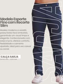 Men's Twill Pants Kit Men's Pants With Lycra Elastane - 海軍藍 - 黑色 - 查看 7