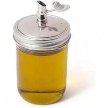 Jarware Oil Cruet Lid Wide Mouth - StainlessSteel - View 2