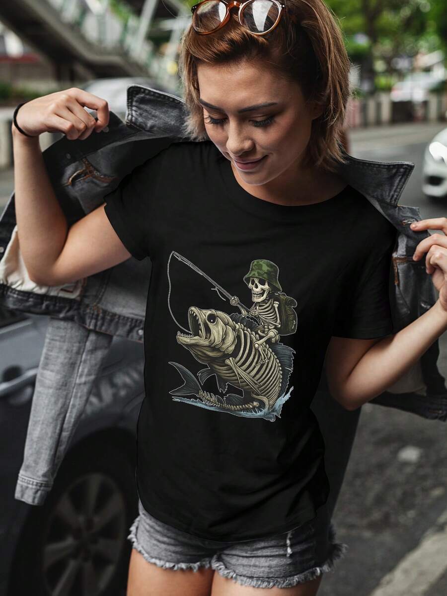 Maglietta in cotone da donna - Capo essenziale per l'estate, vestibilità morbida e casual, traspirante e confortevole per l'uso quotidiano, con grafiche accattivanti