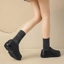 女士纯色防水防油厨师鞋，舒适防滑橡胶底EVA厨房鞋，男士功能鞋 - 黑色 - 查看 5