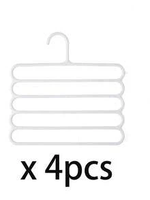 10件装/5件装/4件装/2件装/1件装衣柜收纳挂架，5层塑料围巾架，可选加厚耐用升级版，裤子/围巾/领带收纳架