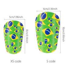 2pcs Mini Shin Pads, Football Shin Guards Small Shin Pads, Protective Soccer Shin Defender Pad For Kids Youth Adults - Green - View 3