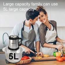 Sokany 7015 High Speed Meat Grinder, Stainless Steel Bowl, 5.0L High Power Meat Grinder, Commercial And Household Universal Type - EU C Type Plug(220-240V) - View 4