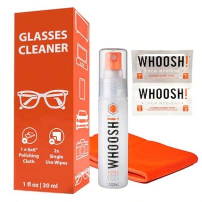 ! Screen Shine Go 1 Fl Oz Glasses Cleaning Kit With Microsuede Cloth And Wet Wipes Best For Eyeglasses Sunglasses And Goggles  StreakFree Cleaning Compact Travel Sized Eyeglass Cleaner