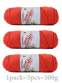 3 Packs Of 300g 100% Alpaca Yarn | Ultra Soft Luxurious Warm Handcraft Knitting Crochet Yarn | Non-Itchy, Breathable, Light Beige Friendly | Suitable For Making Sweaters, Cardigans, Shawls - Multicolor - View 10