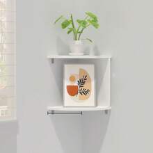 Kệ góc treo tường 7 tầng - Kệ lưu trữ góc tiết kiệm không gian, cấu trúc nhựa bền chắc, dễ dàng lắp đặt bằng keo dán - Phong cách tối giản hiện đại và Boho, phù hợp cho phòng khách, phòng ngủ, phòng tắm, nhà bếp - Giá đựng sách, đồ trang trí, cây cảnh hoàn hảo - Lý tưởng cho căn hộ nhỏ và văn phòng tại nhà, kệ đa năng có thể lắp đặt bằng keo dán. - Đen và trắng - Xem 6