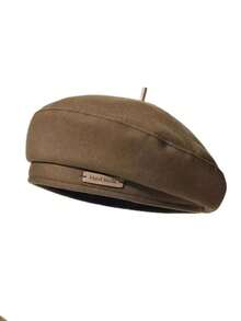 女士贝雷帽，复古风，百搭字母装饰，修饰脸型，八角帽，南瓜帽，秋冬款