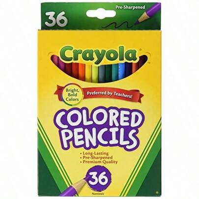 Сolored Pencils 36 Premium Quality Long-Lasting Pre-Sharpened Pencils  Colored Pencil Set for Adult Coloring Books or 4 and Up Great for Shading Gradation Pack of 25