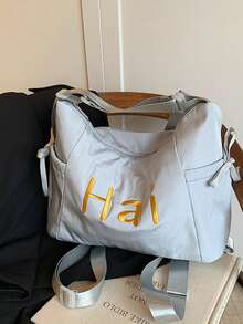 1个可转换肩包/背包，大容量尼龙休闲旅行包 - 彩色 - 查看 9