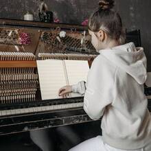 MAXCURY Blank Sheet Music Composition Manuscript Staff Paper Art Music Notebook Black Pages 26x19cm Music Note - inicial - Ver 5