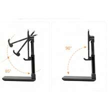 Versatile Adjustable Phone/Tablet Stand, Desk Mount Slouchy Bracket For Live Streaming, Foldable Multi-Function Universal Holder - Multicolor - View 8