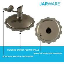 Jarware Oil Cruet Lid Wide Mouth - StainlessSteel - View 7