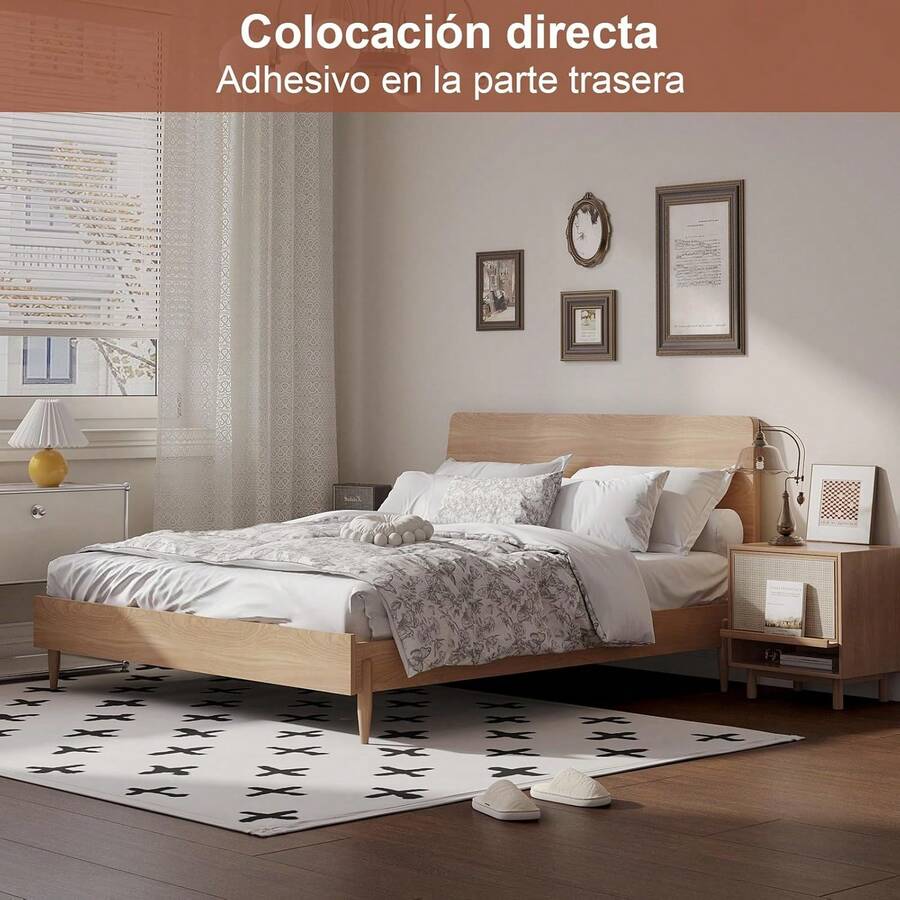 Sabiduría simple 5 ㎡   Piso vinilico autoadherible,Paquete de pvc autoadheribles,Piso laminado de gruesa de 2 mm,Piso pvc autoadherible para cocina,Sala de estar,Dormitorio,Oficina (8812)