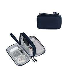 1pc Electronic Organizer, Travel Cable Organizer Bag Pouch Electronic Accessories Carry Case Portable Waterproof Double Layers Storage Bag For Cable, Cord, Charger, Phone, Earphone, Large Size - Multicolor - View 8