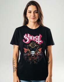 Ghost II Rock Band Black Unisex T-Shirt - 黑色 - 查看 4