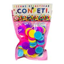 PAQUETE DE FICHAS DE COLORES C/80 PZS - Rosa - Ver 1