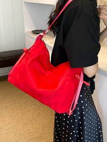 1个可转换肩包/背包，大容量尼龙休闲旅行包 - 彩色 - 查看 5