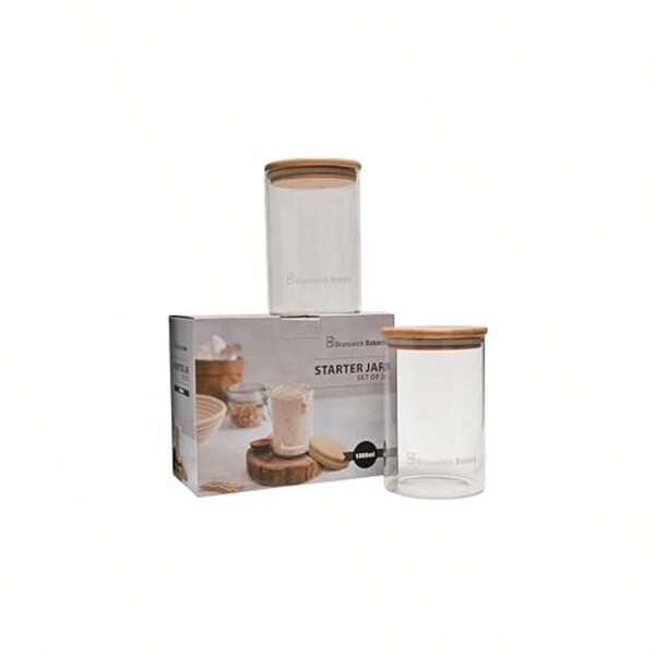 Brunswick Bakers Starter Jar 1000 Ml Set Of 2