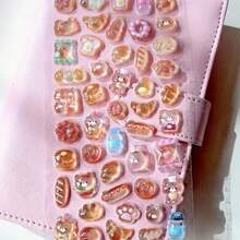 Wiederverwendbare 3D Harz Aufkleber - gemischte Farben, selbstklebende DIY Bastelaufkleber für Kunst & Handwerk