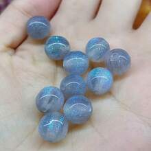 16mm 10pcs Glossy Cat Eye Resin Beads - Galaxy Mermaid Subtle Sparkle Resin Round Beads, Smooth Beads Suitable For DIY Jewelry Making - Unisex Accessories - Multicolor - View 11