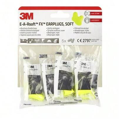 3M Tapon Ruido FX, 5 Pares
