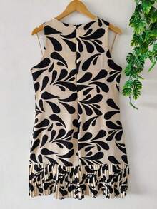 Women's Dress - Black and White - View 2