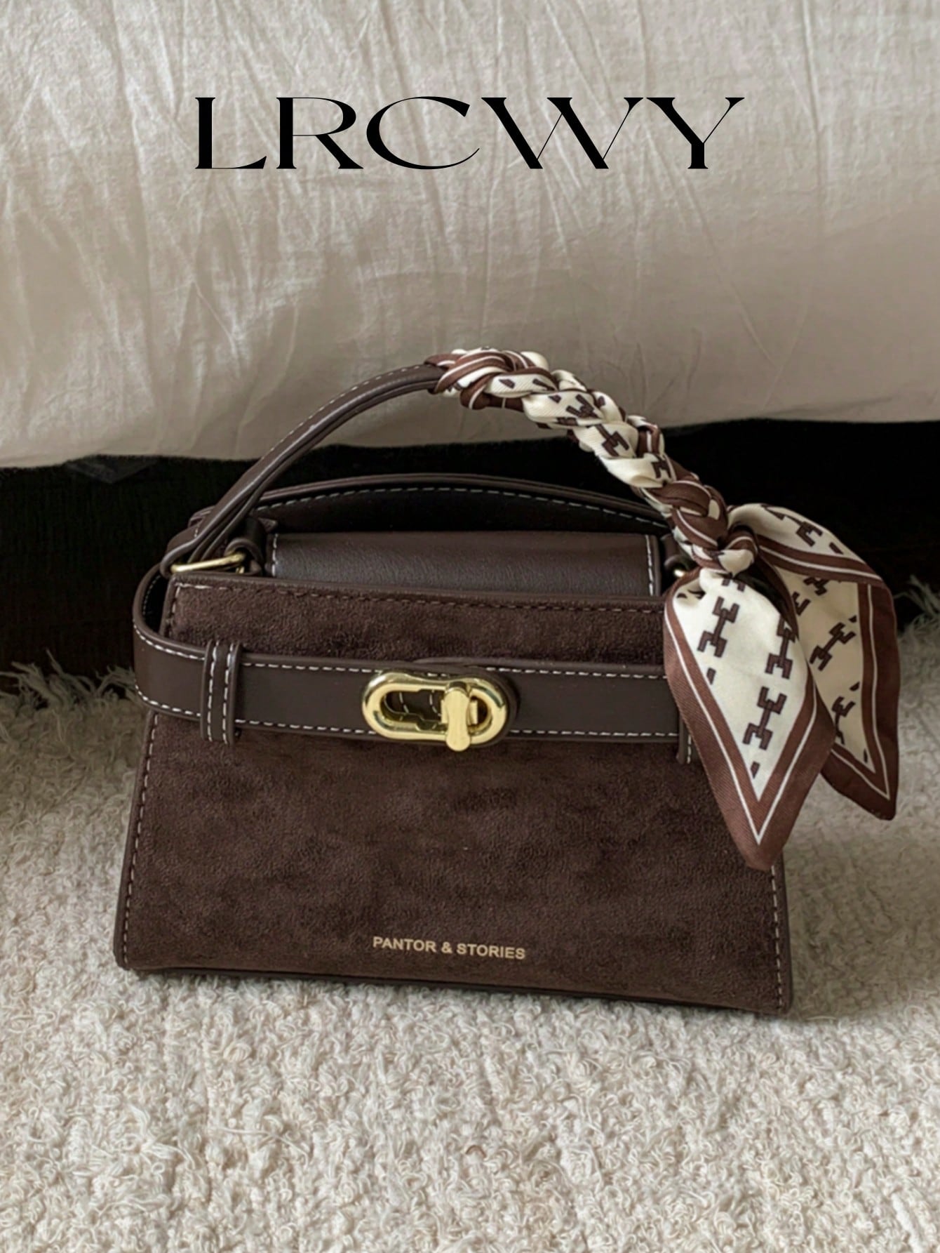 حقيبة يد مربعة للنساء، موضة أنيقة ومهذبة مع تصميم...