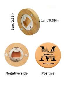 Bộ 1/5/10 chiếc dụng cụ mở nắp chai hình hoa có chữ cái đầu tên, nam châm dán tủ lạnh hình tròn, quà tặng khách dự tiệc, quà lưu niệm sinh nhật, quà cưới. Đa chức năng, trang trí, tinh tế, thời trang, chất lượng cao, dễ thương, hiện đại, tùy chỉnh, độc đáo, cá nhân hóa, tình yêu vĩnh cửu. - Nhiều màu - Xem 4