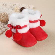 بوت شتوية جديدة للرضع، بوت برنسيسة ذات نعل ناعم للأطفال من عمر 3-6-9 أشهر، 0-1 سنة، جوارب سميكة للطفلة