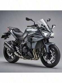 1PC-Alloy Motorcycle-1:14 Motorcycle-Upgraded Larger Size-Inertia Driving-Metal Material-Kawasaki Motorcycle-Birthday Gift-Holiday Gift-Perfect Gift-Gift - Multicolor - View 4