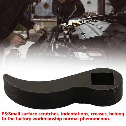 1pc Adjustable Crowbar Adapter, Metal Half Shaft Drive Shaft Removal Tool, Compatible With 1/2" Ratchet Wrench, Universal Fit Mechanical Hand Tool