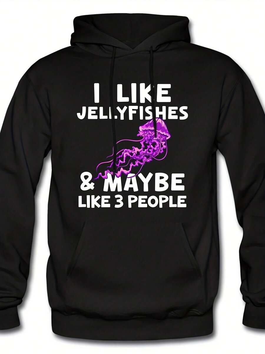 Jellyfish Hoodie. Jellyfish Gift. Ocean Hoodie. Ocean Gift. Sea Animal Sweatshirt. Sea Animal Gift. Marine Hoodie. Marine #OH2322,Autumn/Winter Hoodie Autumn Set - 款式18 - 查看 1