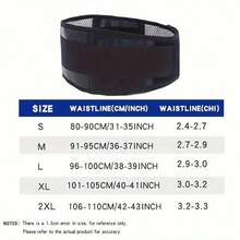 1 pieza Cinturón lumbar ajustable con calefacción, Cinturón de soporte lumbar para la espalda, Cinturón ajustable para calentar la cintura durante el fitness y correr, Cinturón fijo de doble correa para entrenamiento de cintura en Halloween, Cinturón de entrenamiento de cintura adecuado para ejercicio, entrenamiento en casa y caminar, adecuado para regalar a personas mayores, para dar de regalo, Día de San Valentín