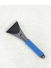 1pc Car/Home Snow Shovel, Winter Ice Scraper With Foam Grip, Convenient Portable Ice Breaking, Snow Removal, Dirt Cleaning Tool - Multicolor - View 3