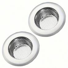 1 pieza de fregadero de acero inoxidable 304 (adecuado para diámetros interiores que oscilan entre 2,95 y 3,74 pulgadas). Un confiable y duradero ayudante de filtrado de cocina que no es fácil de deformar. Hecho de materiales de alta calidad, no es fácil que se oxide.