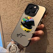 Fashon Racng Helmet Ayrtons Sennas 1991 Mnmalst Desgn Phone Case Sutable For Phone 17 16e 16 15 14 13 12 11 Mn Pro Max Ar X XR XSMAX 8 7 Plus Ant-Drop Matte Back Cover, Devce Screen Protector, Daly Phone Accessory, Phone Protectve Shell, Matte Back Phone Case, Sleek Graphc Case, Racng Helmet Aesthetc, Matte Fnsh Cover, Scratch-Resstant Back, Anme Fans, Racng Enthusasts - 黑色 - 查看 4