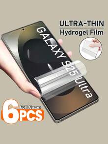 Bộ 6 miếng dán màn hình Hydrogel dẻo, tương thích với Samsung Galaxy S26 S25 Edge S24 S23 S22 S21 S20 S10 Ultra Plus FE, Note 20 10 9 8 Ultra, cũng phù hợp với Galaxy A06 A16 A26 A36 A56 A05 A05S A15 A25 A35 A55 A14 A24 A34 A54 A13 A33 A12 A22 A32 4G 5G A52 A52S A21S, màng bảo vệ TPU mềm trong suốt độ phân giải cao chống trầy xước được nâng cấp [Chống trầy xước] [Không bọt khí] (Chất liệu không phải kính) - Gói 6 - Xem 44
