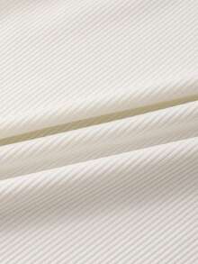 女式优雅复古风格撞色边无袖上衣和长裙两件套，春夏 - 白色和黑色 - 查看 4