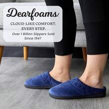Dearfoams - Zuecos de terciopelo de microfibra Darcy de espuma viscoelástica para mujer - Chaqueta - Ver 8